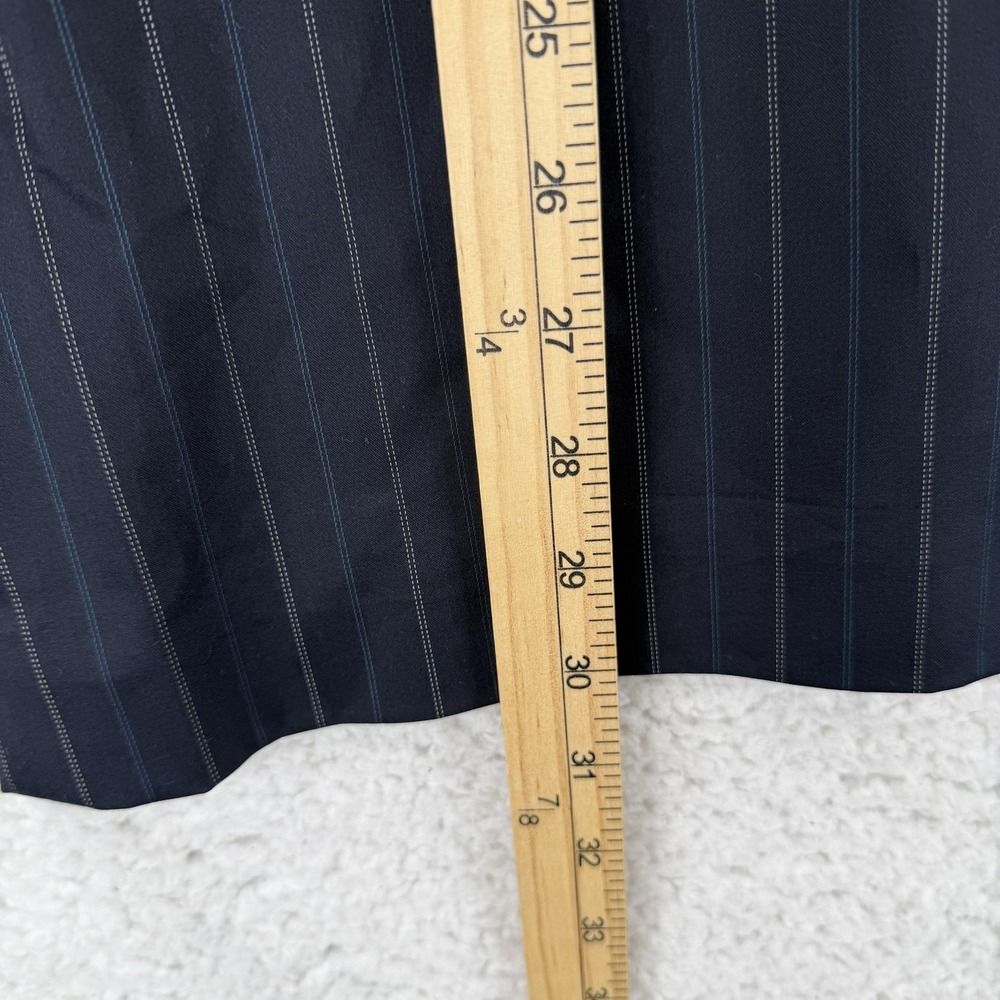 Ann Taylor Dress Pants Womens 6P Gray Pinstripe‎ Lindsay Lined Stretch Twill - Picture 7 of 9